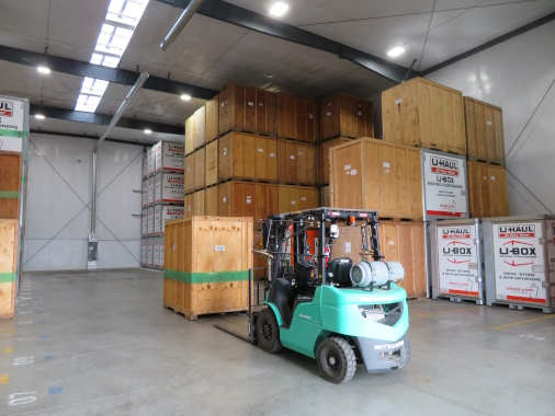 U-Haul 10,000 sqft Warehouse in Port Townsend, WA with skylights, smoke dampers, natural light