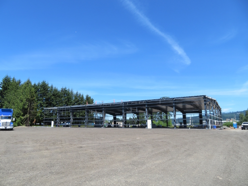 Nucor Guild Road building under construction in Woodland, Washington